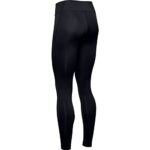 Under Armour Women’s ColdGear Authentic Compression Leggings,  Black/Metallic Silver – Small