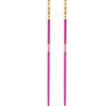 LEKI Spitfire 3D Lightweight Aluminum Ski Poles for Alpine Skiing – Neonmagenta-Neonyellow-Berry – 125 cm