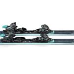Nordica Women Wild Belle Dc 84 with Tp2 Light 11 Fdt Binding Skis, Color: Black/Teal, Size: 150 (0A1264OC001-150)