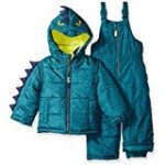 Carter’s Boys’ Little Character Snowsuit, Green Dinosaur, 7