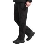 FREE SOLDIER Men’s Outdoor Softshell Fleece Lined Cargo Pants Snow Ski Hiking Pants (Black Color, 32W x 32L)