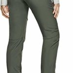 TSLA Women’s Softshell Winter Snow Ski Pants, Fleece Lined Waterproof Hiking Pants, Insulated Work Outdoor Pants, Softshell Winter Fleece Green, Small