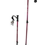 WSD Ski Poles Telescopic Adjustable Collapsible Kids Junior Downhill/Alpine ski Poles Pair with Baskets 32” to 42” New (Pink)