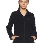 Columbia Women’s Plus Size Fast Trek II Full Zip Soft Fleece Jacket, Black, 1X