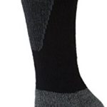 Wigwam Women’s Snow Sirocco Midweight Wool Ski Sock, Black, Medium