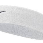 Nike Swoosh Headband (White/Black, OSFM)