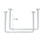 HyLoft 80842-10 33 in. x 34 in. Adjustable Garage Ceiling Mount Storage Rack Kit, Garage Overhead Storage Bracket, White