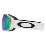 Oakley Flight Deck XM Snow Goggle (Matte White Frame/Prizm Jade Iridium Lens) with Large Goggle Soft Case