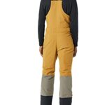 Amazon Essentials Men’s Water-Resistant Insulated Snow Bib Overall, Gold/Light Brown, Color Block, Medium