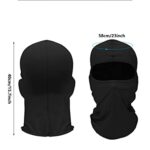 SATINIOR 6 Pcs Ski Mask Cover Balaclava Full Face Mask Summer Face Cover UV Protection Balaclava Men Women Outdoor Sports(Black)