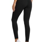 BALEAF Women’s Fleece Lined Leggings Water Resistant Thermal Winter Warm Tights High Waisted with Pockets Running Gear Black S