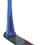 Fold-up Snowboard Kick-Scooter for Use on Snow and Grass, Folding Sliding Ski Snowboard with Grip Handle Snow Sled,1pcBlue