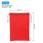 PATIKIL Ski Goggle Bag, 4 Pack Microfiber Snow Goggles Case Cover Soft Storage Sleeve Drawstring Pouch for Sunglasses Glasses Eyeglasses Camera Lenses Blue Gray Red Pink