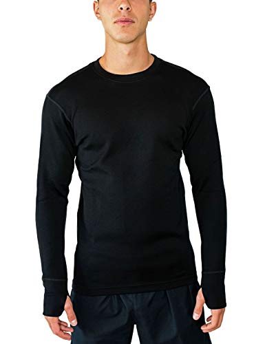 Woolx Mens Glacier Heavyweight Merino Wool Base Layer Shirt For Extreme ...