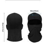SATINIOR 9 Pieces Ski Mask for Men Full Face Covers Shiesty Mask Balaclava Pasamontañas Hombre for Outdoor Use Black