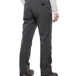 Outdoor Ventures Men’s Lite Waterproof Windproof Fleece Lined Warm Hiking Ski Snow Pants Expandable-Waist