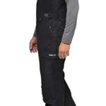 Arctix Men’s Avalanche Athletic Fit Insulated Bib Overalls, Black, X-Large/32″ Inseam