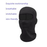 8 Pieces Balaclava Ski Mask for Women Men Head Mask Full Face Cover Mask Sun UV Protection Hood for Skiing Cycling Black