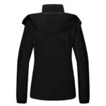 Wantdo Women’s 3 in 1 Skiing Jacket Windproof Winter Snow Coat Black Medium