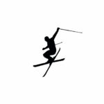 Wall Decal Vinyl Sticker Downhill Skiing Skier Ski Snow Freestyle Jumping Extreme Sports Wall Decals Murals Winter Gift Kids Room Decor Z862