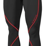 New Men Sports Apparel Skin Tights Compression Base Under Layer Long Pants (M, NP503 BLACK)