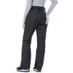 Sportneer Womens Snow Pants Insulated Ski Pants Snowboard Pants Black L