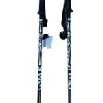 WSD Downhill/Alpine Aluminum Ski Poles Pick Size Pair with Baskets 2018 Model, Black/Silver