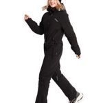 Bluemagic Womens Snowsuit One Pieces Ski Suits Jumpsuits Colorful Coveralls Snowboard Winter Outdoor (M,Black 2020)