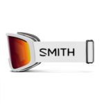 SMITH Vogue Goggles for Women with Carbonic-x Lens – Performance Snowsports Goggles with Replaceable Lens for Skiing & Snowboarding – White + Red Sol-X Mirror
