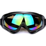 Minalo UV Protection Outdoor Sports Ski Glasses CS Army Tactical Military Goggles Windproof Snowmobile Bicycle Motorcycle Protective Glasses Ski Goggles