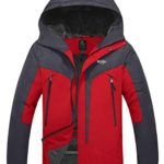 Wantdo Men’s Mountain Ski Jacket Windproof Parka Anorak Daily Wear Dark Grey M