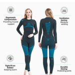 NOOYME Thermal Underwear for Women Long Johns for Women, Base Layer Women Cold Weather Black-blue