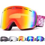HUBO SPORTS Ski Goggles-Snowboard Ski Goggles Skiing Goggles with Anti Fog, Anti Glare, Wind Resistance for Men, Women and Unisex