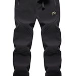 Anlamb Women’s Outdoor Waterproof Windproof Fleece Cargo Snow Ski Hiking Pants US1618W Black XS
