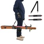 Gonex Snow Ski Carry Strap Shoulder Ski Pole Handle Holder for Kids Men Women Family Tote Boot Strap Backcountry Gear Ski Accessories