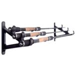 Horizontal Rod Rack for Fishing Rod Wall Rack Storage- Ultra Sturdy holds at least 3 rods- Space Saving for Fishing Rods?Hiking Poles, Ski Poles, Hockey Sticks and Cue