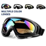 First Choose Anti-Glare Lenses, Ski Goggles, Winter Sport Snowboard Goggles with UV 400 Protection, Snowboard Goggles for Kids, Boys & Girls, Youth, Men & Women, Helmet, Wind Resistance (Transparent)