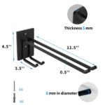Ski Storage Rack with Ski Poles Storage Rack Wall Mount Heavy Duty Metal 2 Pairs Snowboard Storage Hanger for Garage Home Indoor Hold up to 100lbs