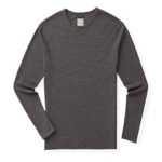 MERIWOOL Mens Base Layer – 100% Merino Wool Midweight Long Sleeve Thermal Shirt
