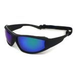 Ski Snowboarding Goggles Motorcycle Riding Googles Sports Sunglasses Wind & Dust protection (Black Blue)