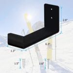 Mind and Action Solid Aluminum Snowboard Rack,Ski Wall Mount Display,Home and Garage Snowboard Storage (1 Pair)