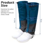 Tlswshsy Trimmer Brush Leg Gaiters-Waterproof Leg Guards for Trimming-Adjustable Lawn Care Leg Protection for Men and Women (Blue)