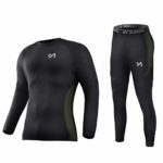 Men’s Thermal Underwear Set, Sport Long Johns Base Layer for Male, Winter Gear Compression Suits for Skiing Running