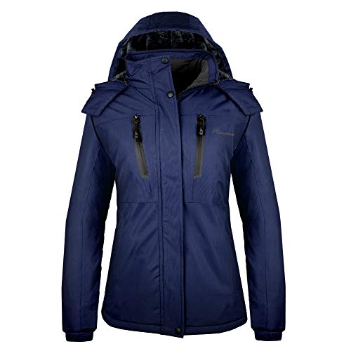 OutdoorMaster Women's Ski Jacket Basic – Winter Jacket with Elastic ...