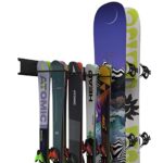 RAD Sportz Ski or Snowboard Wall Mount – Garage Wall Organizer for Sports Equipment or Yard Tools – Storage Rack with 265lbs Capacity