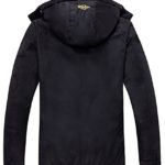 Wantdo Women’s Mountain Waterproof Fleece Ski Jacket Windproof Rain Jacket, X-Large, Black
