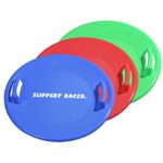 Slippery Racer Downhill Pro Saucer Disc Snow Sled (3 Pack)