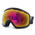 HUBO SPORTS Ski Snowboard Goggles for Men Women Adult,OTG Snow Goggles of Dual Lens with Anti Fog UV Protection for Youth Teenage