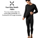 LAPASA Men’s Heavyweight Thermal Underwear Long John Set Fleece Lined Base Layer Top and Bottom M24