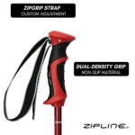 Ski Poles Graphite Carbon Composite – Zipline Lollipop U.S. Ski Team Official Supplier (Cherry Red, 48″ in./122 cm)